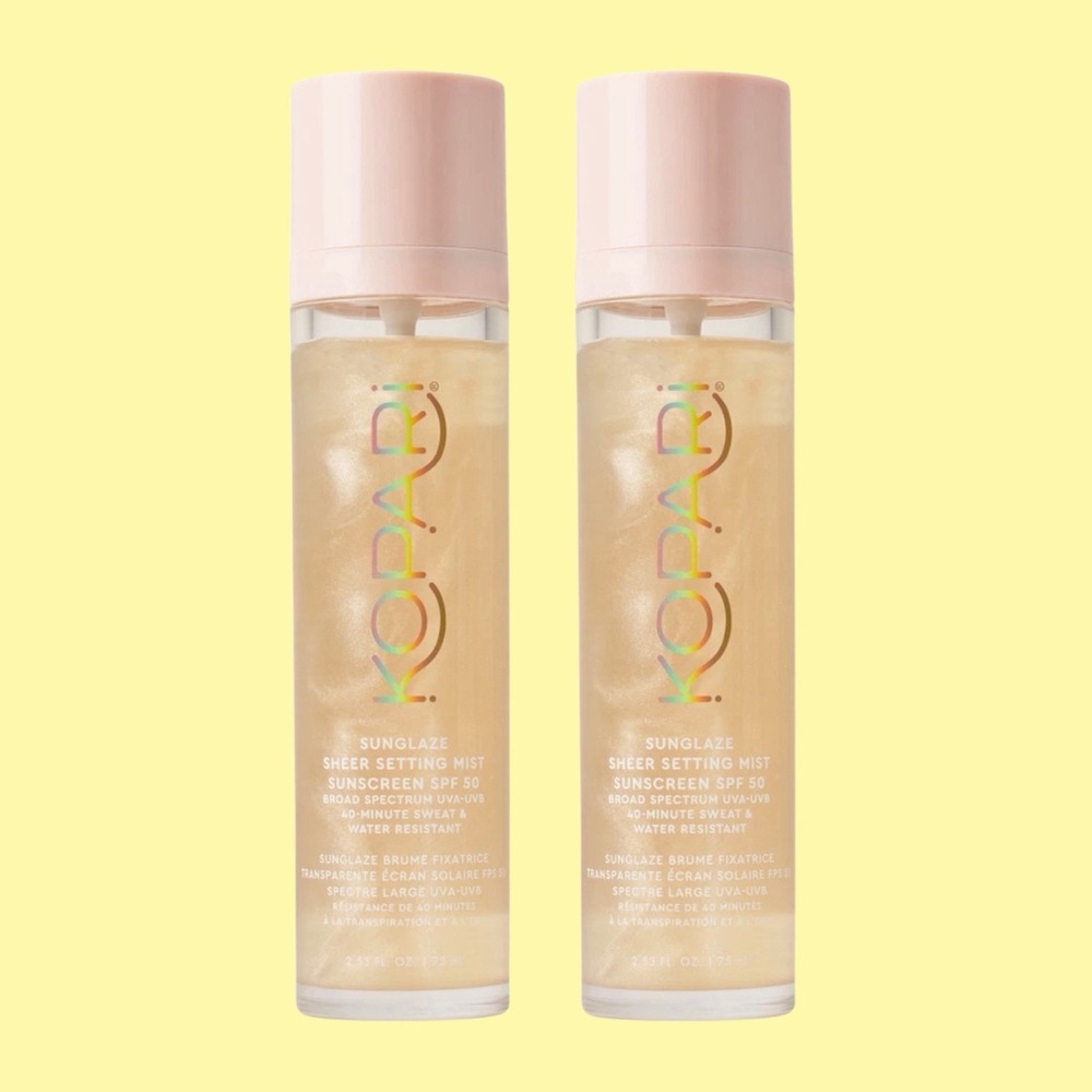 Kopari Beauty 2 PACK Sunglaze Sheer Setting Mist  SPF 50 2.53oz